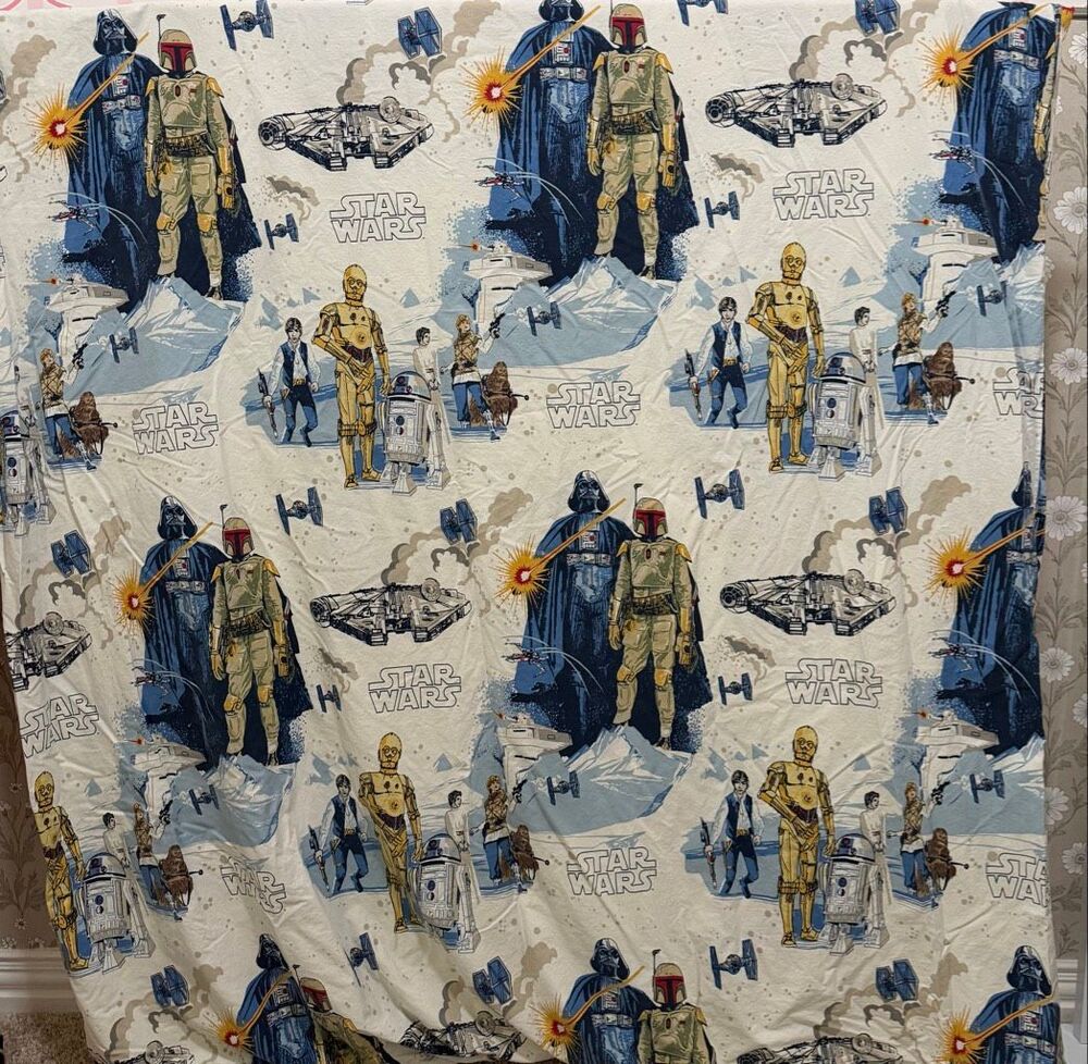 Pottery Barn Kids Star Wars Millennium Falcon Twin Duvet Cover 100% Cotton